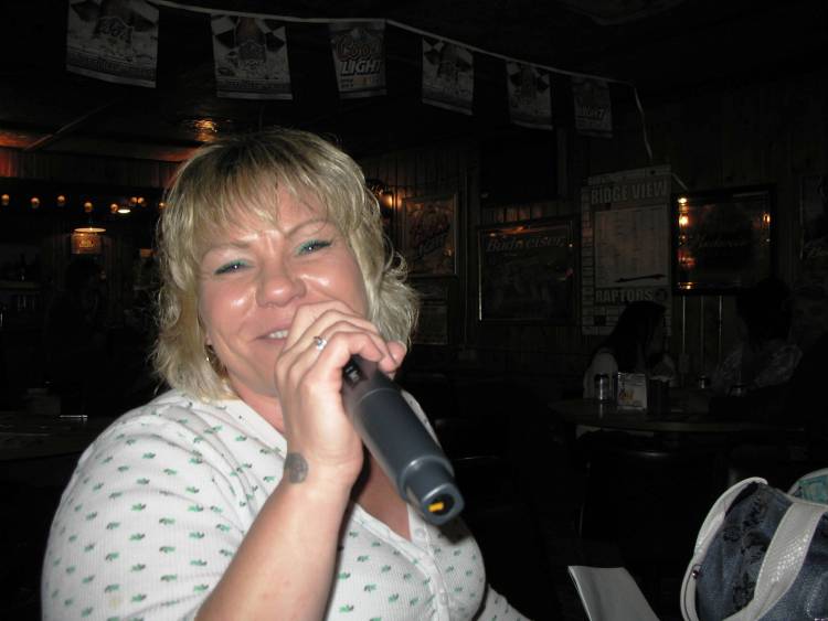 Karaoke night in Galva, iowa